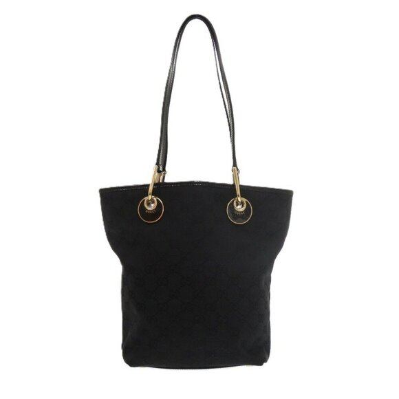 GUCCI Black Leather Tote Bag - Picture 1 of 11